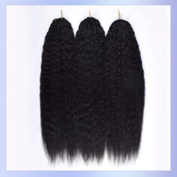 Crochet 100% Human Hair Kinky Straight